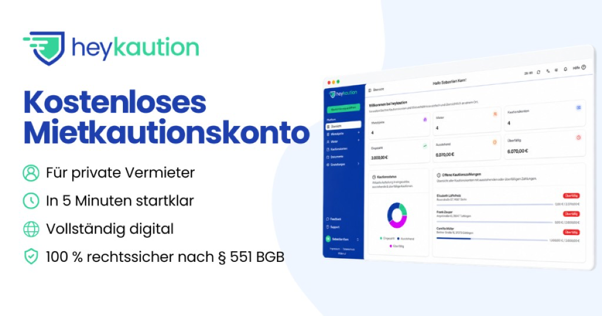 So funktioniert das Mietkautionskonto | heykaution